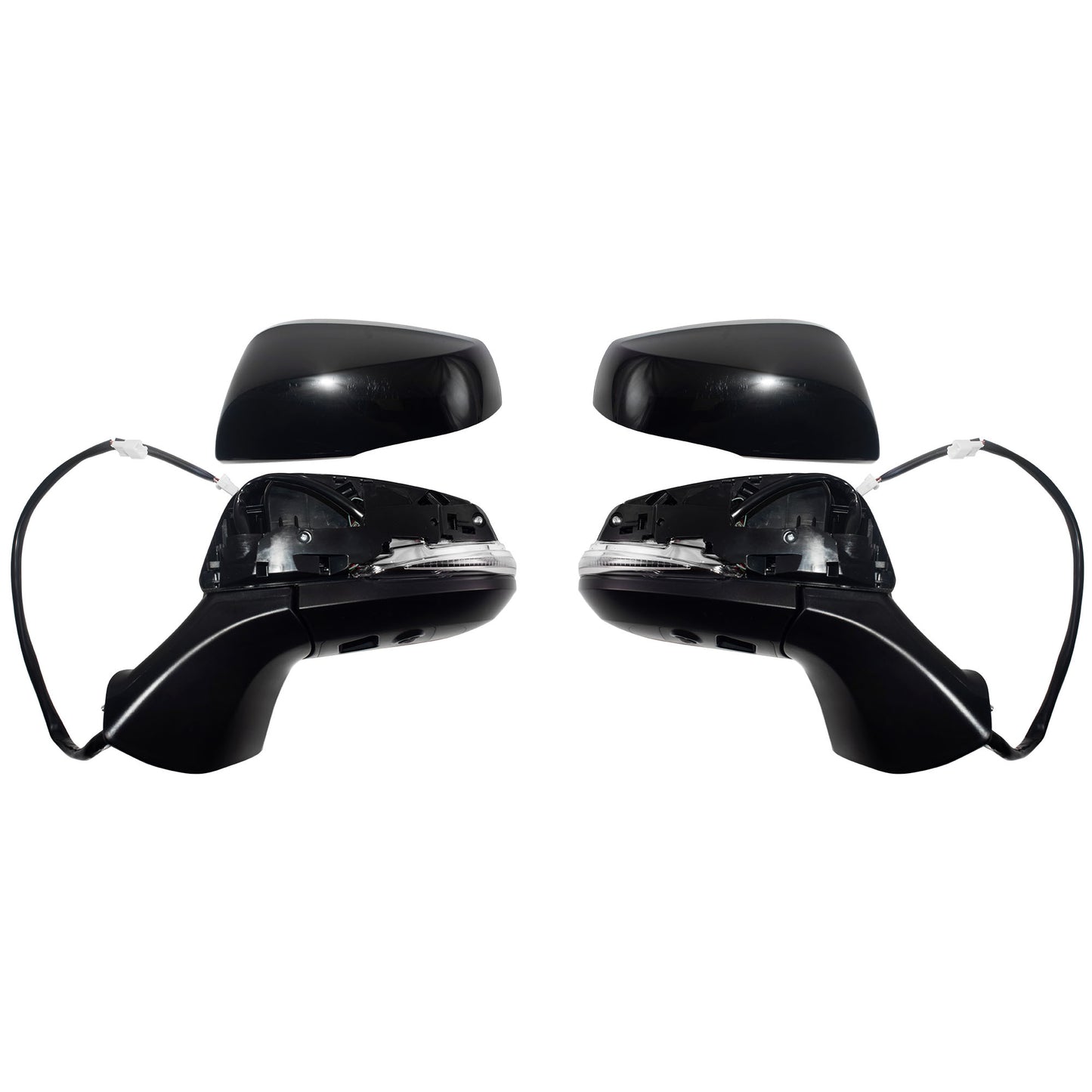 Power Door Mirror Paint To Match Black Cover Manual Folding With Heat-Signal-Blind Spot Detection-Memory-Puddle Light-Side View Camera Driver Left Passenger Right 2020-2021 Toyota Highlander Hybrid 2020-2021 Toyota Highlander