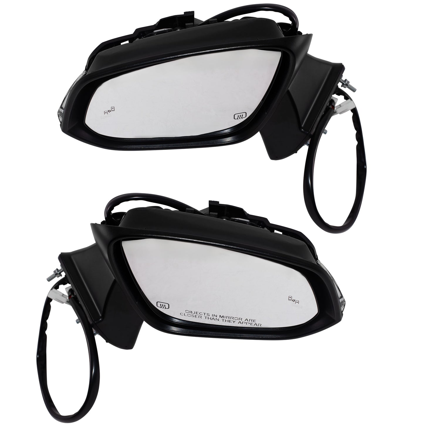 Power Door Mirror Paint To Match Black Cover Manual Folding With Heat-Signal-Blind Spot Detection-Memory-Puddle Light-Side View Camera Driver Left Passenger Right 2020-2021 Toyota Highlander Hybrid 2020-2021 Toyota Highlander