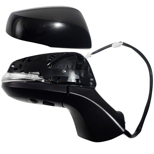 Power Door Mirror Paint To Match Black Cover Manual Folding With Heat-Signal-Blind Spot Detection-Memory-Puddle Light-Side View Camera Passenger Right 2020-2021 Toyota Highlander Hybrid 2020-2021 Toyota Highlander