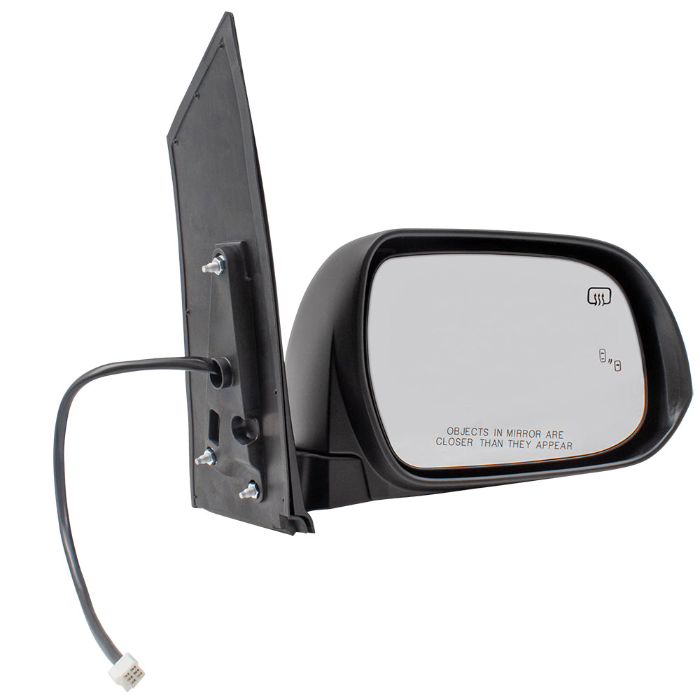 Brock Replacement Pair Set Power Side View Mirrors Heated Blind Spot Detection for 13-17 Sienna Van replaces 8794008113 8791008113 TO1320301 TO1321301