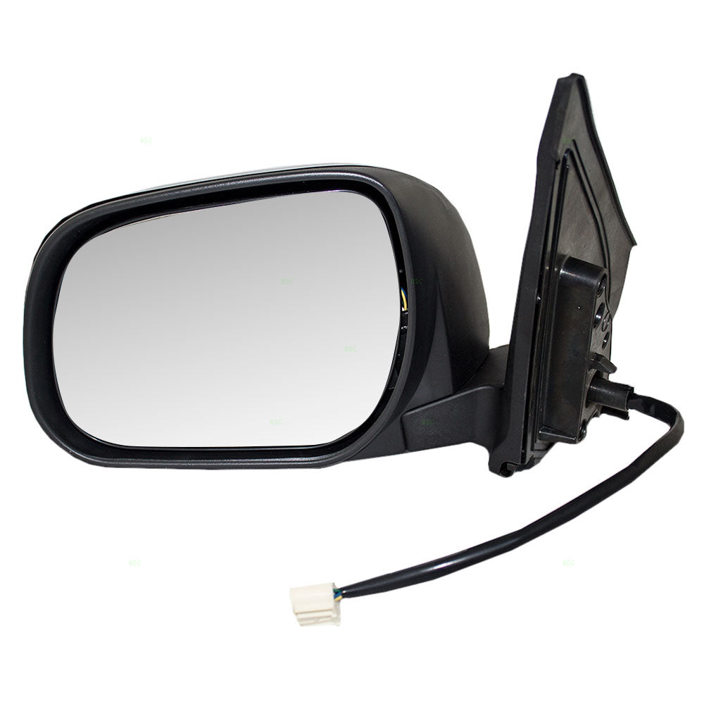 Brock Replacement Drivers Power Side View Mirror Heated Signal Compatible with 2009-2012 RAV4 North America 87909-0R020
