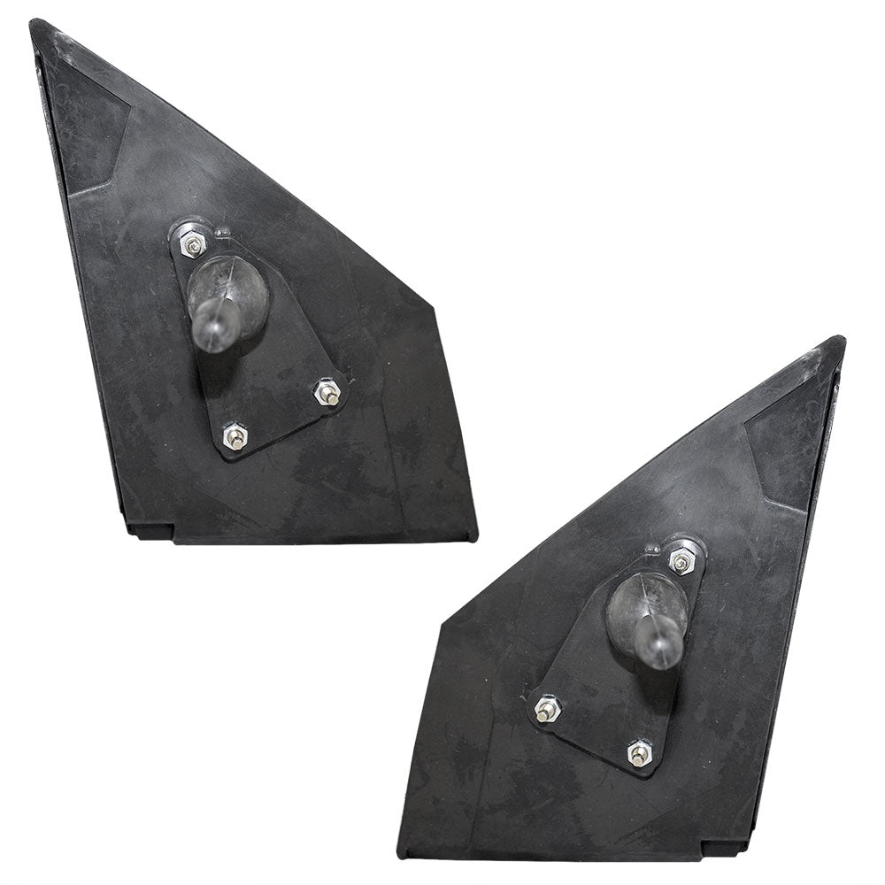 Brock Replacement Driver and Passenger Manual Remote Side View Mirror Textured Compatible with 00-05 Echo 87940-52212 87910-52232