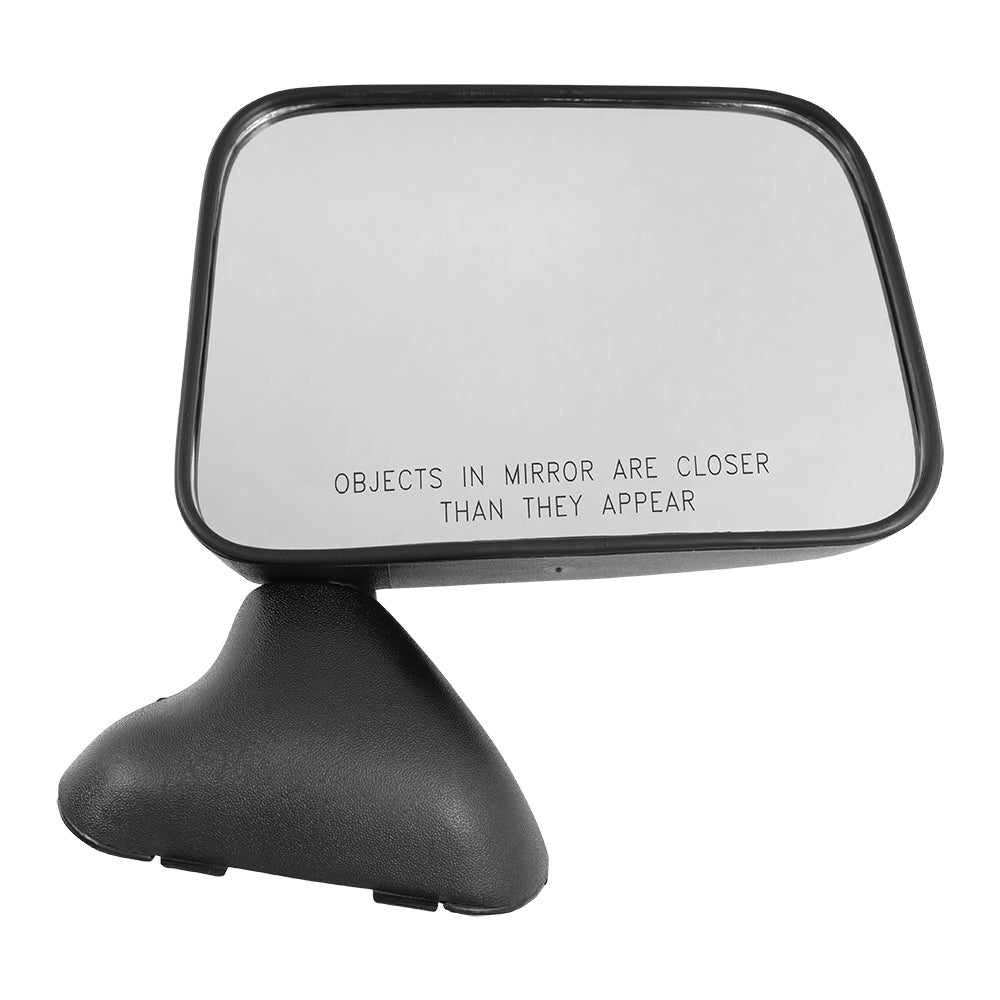 Fits Toyota Pickup 89-95 w/ Vent Window Passengers Side Manual Textured Mirror