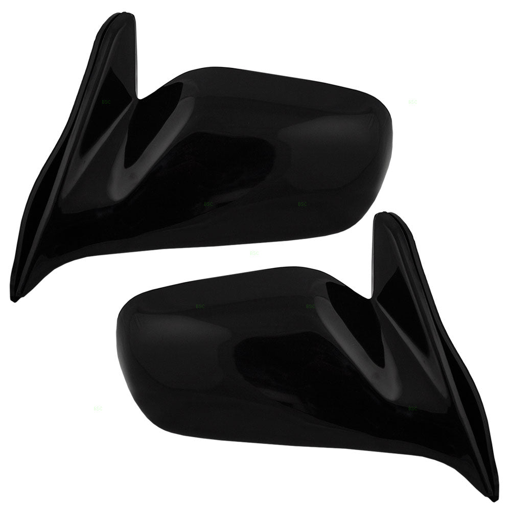 Brock Replacement Driver and Passenger Manual Side View Mirror Compatible with 1988-1992 Corolla 879401A770 8791001021