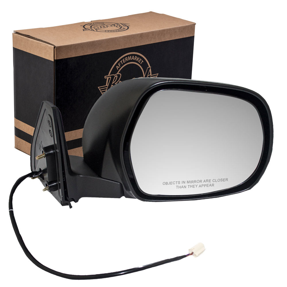 Brock Replacement Passengers Power Side View Mirror Textured Compatible with 2003-2009 4Runner SUV 87910-35600