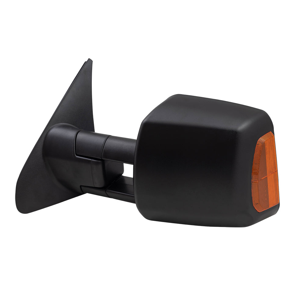 Brock Replacement Drivers Power Tow Side View Mirror Heated Signal Manual Telescopic Compatible with 2007-2018 Tundra Pickup Truck 879400C221