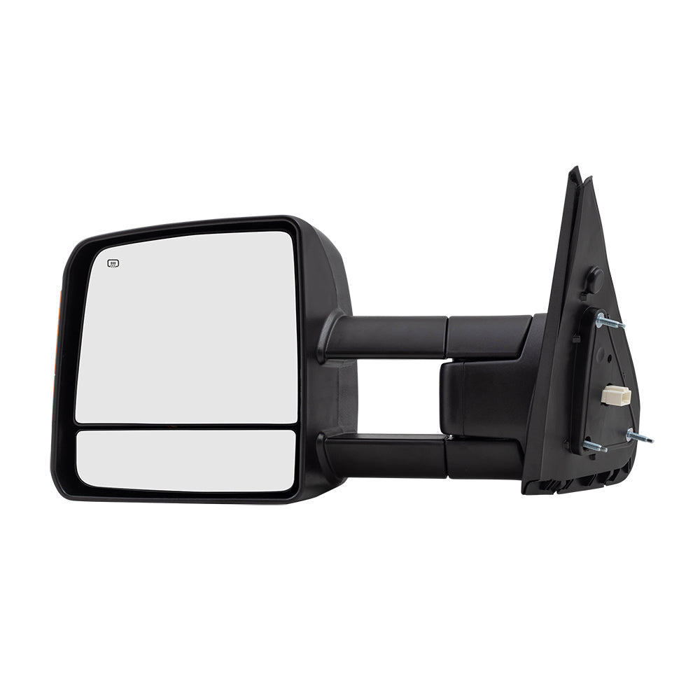 Brock Replacement Drivers Power Tow Side View Mirror Heated Signal Manual Telescopic Compatible with 2007-2018 Tundra Pickup Truck 879400C221