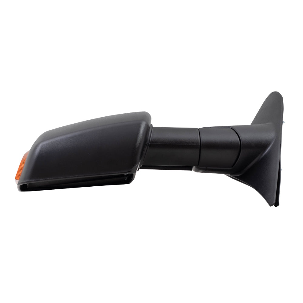 Brock Replacement Drivers Power Tow Side View Mirror Heated Signal Manual Telescopic Compatible with 2007-2018 Tundra Pickup Truck 879400C221