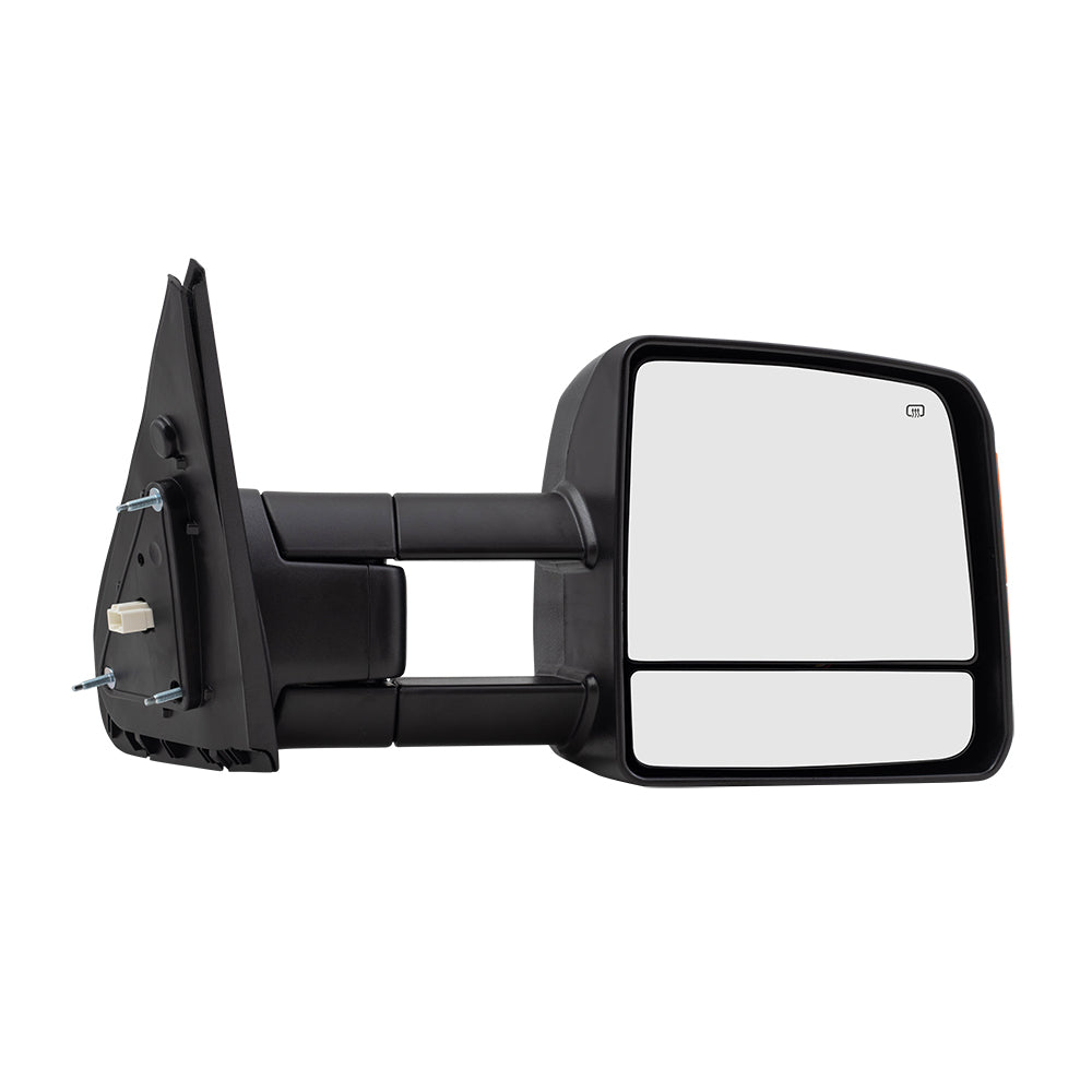 Brock Replacement Driver and Passenger Power Tow Side View Mirror Heated Signal Manual Telescopic Compatible with 07-18 Tundra 879400C221 879100C221