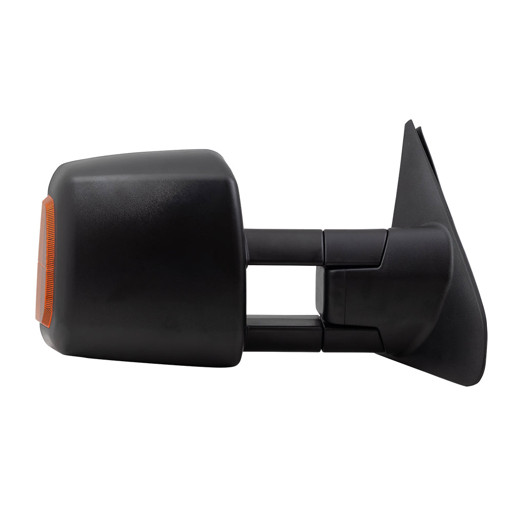 Brock Replacement Driver and Passenger Power Tow Side View Mirror Heated Signal Manual Telescopic Compatible with 07-18 Tundra 879400C221 879100C221