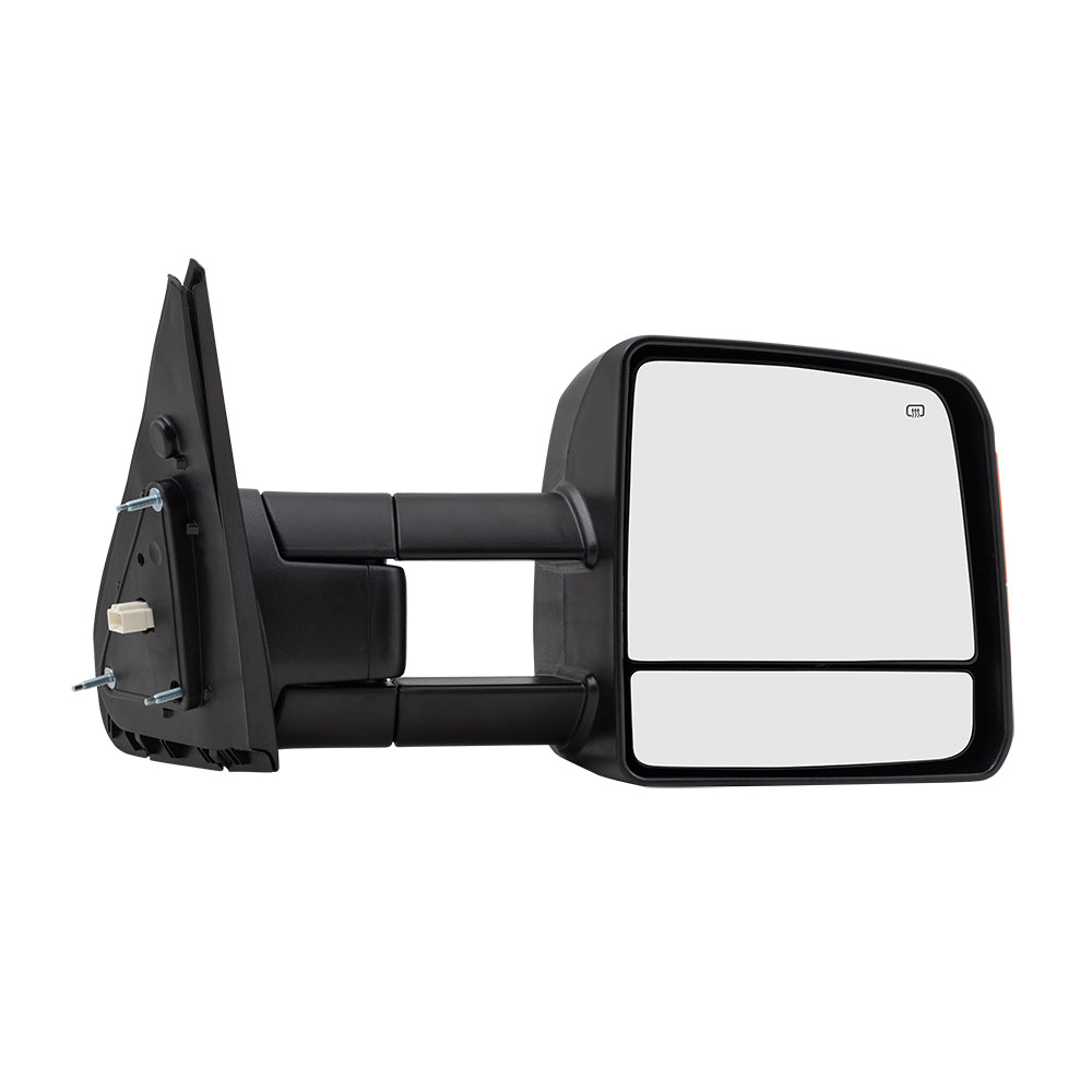 Brock Replacement Passengers Power Tow Side View Mirror Heated Signal Manual Telescopic Compatible with 2007-2018 Tundra 879100C221