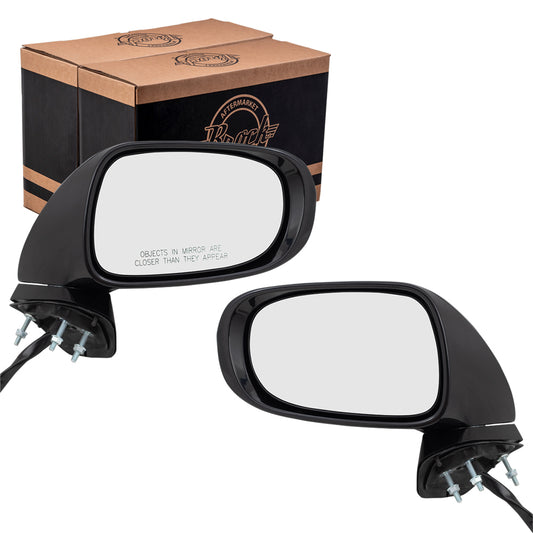 Brock Replacement Pair Power Folding Mirrors Heated Signal Compatible with LS460 LS600h