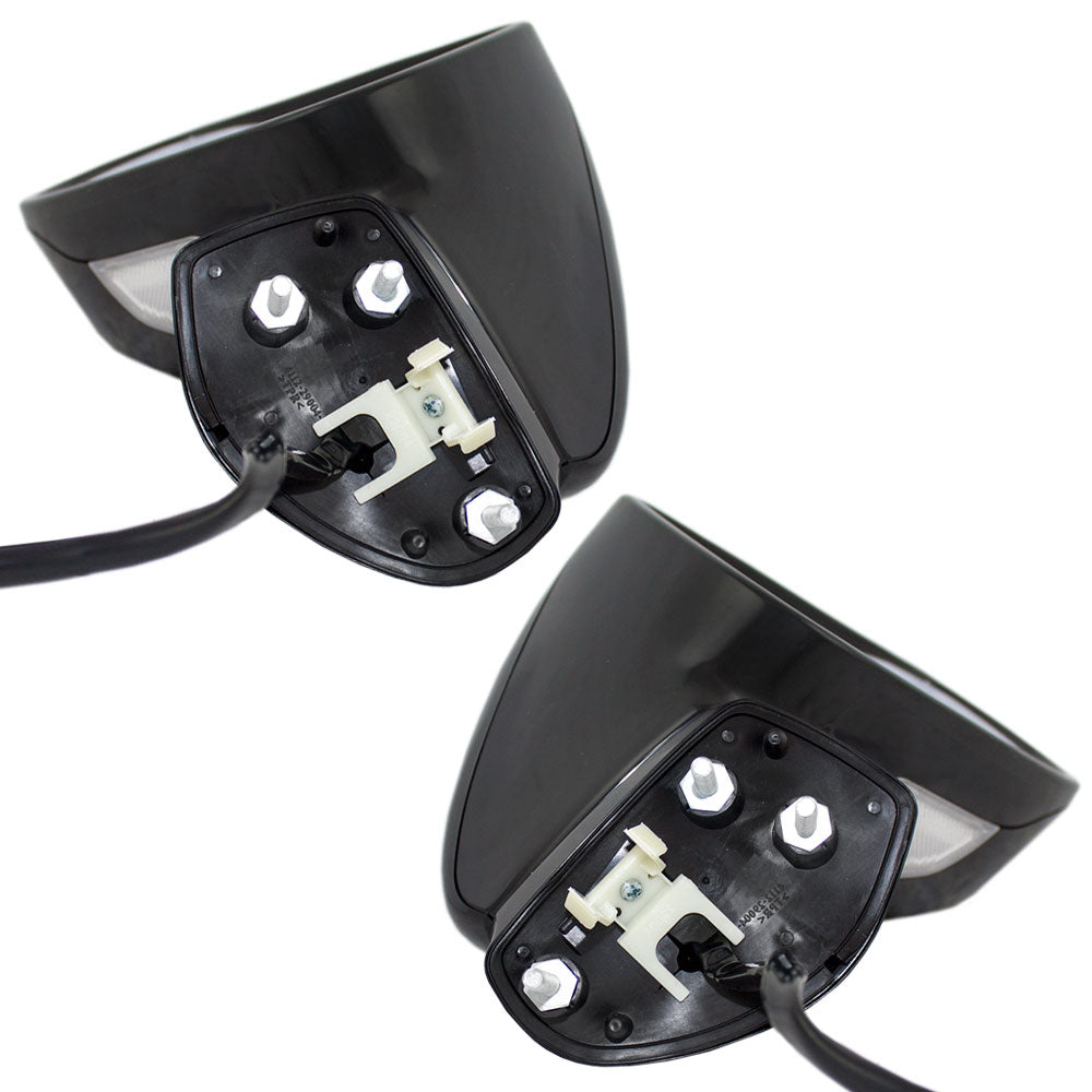 Brock Replacement Driver and Passenger Power Side View Mirrors Heated Signal Puddle Lamp Compatible with 2009-2013 IS250 IS350 8794053401C0 8791053401C0
