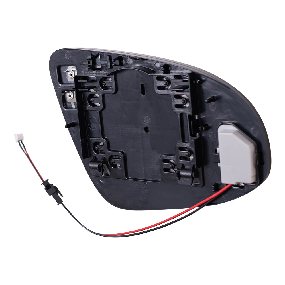 Brock Replacement Driver Side Mirror Glass and Base with Heat and Blind Spot Detection Compatible with 2012-2014 Camry & 2012 Camry Hybrid