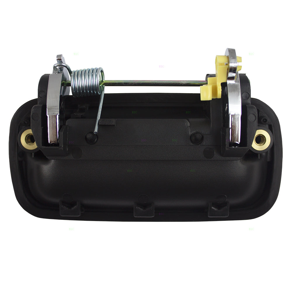 Brock Replacement Passengers Rear Outside Exterior Door Handle Black Base w/ Chrome Lever Compatible with 4Runner 69230-89103