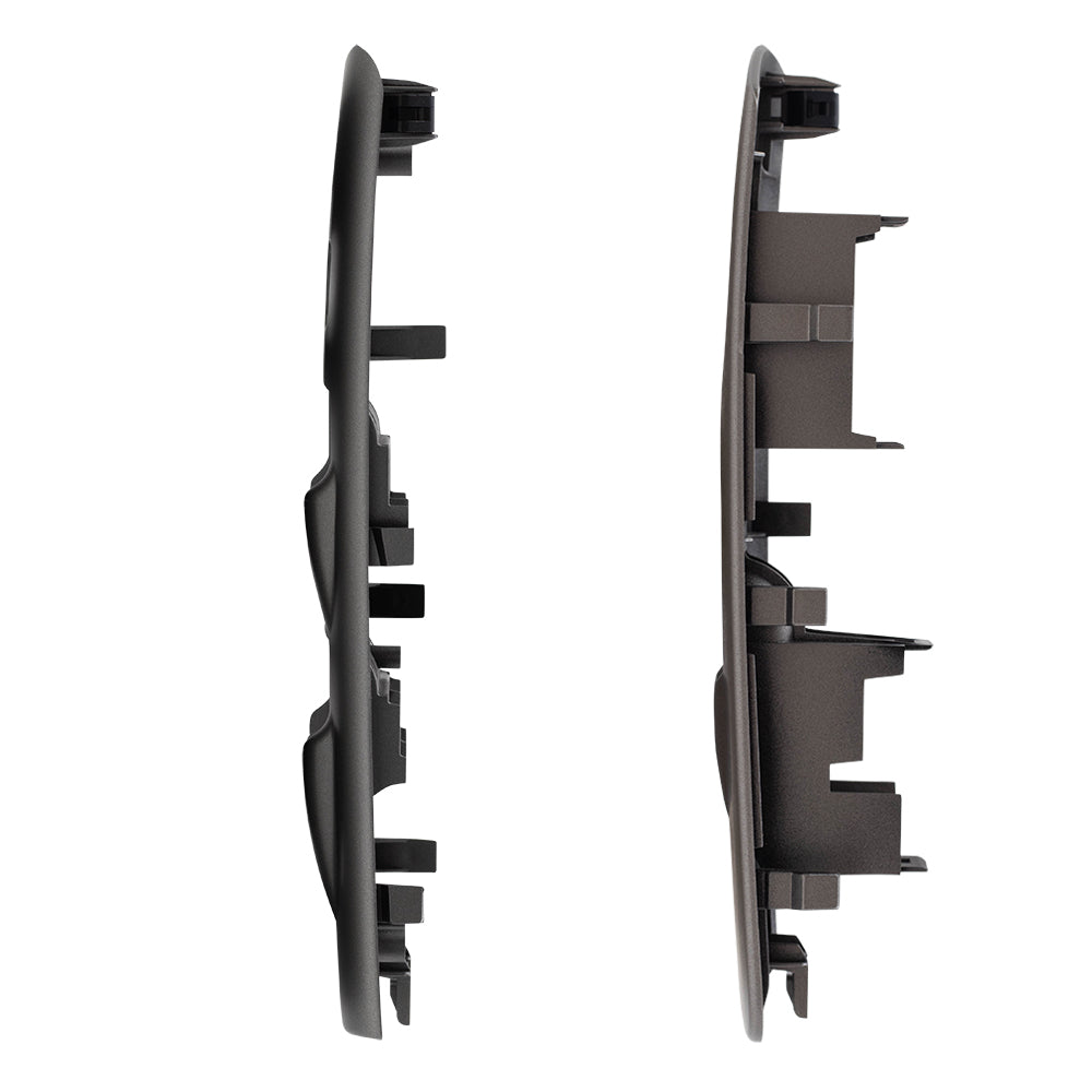 Brock Replacement Pair Front Power Window Switch Bezels Silver Compatible with 03-08 Matrix