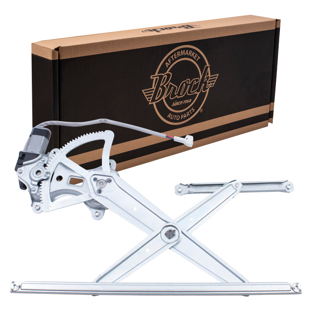 Brock Replacement Drivers Front Power Window Lift Regulator & Motor 2 Pin Connector Assembly Compatible with 98-07 LX470 Land Cruiser 6980260070 8572060130