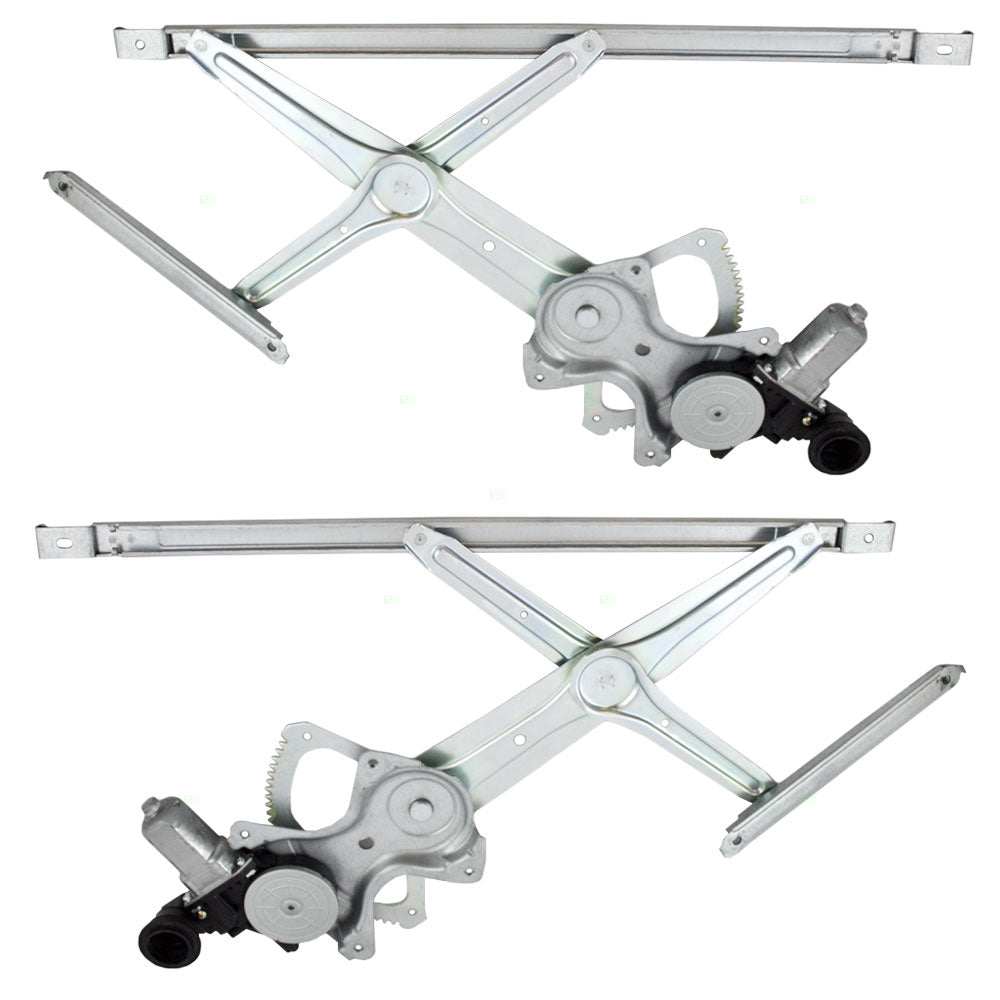 Brock Replacement Driver and Passenger Front Power Window Lift Regulators & Motors Assemblies Compatible with 07-09 Camry USA 69802-06070 69801-06070