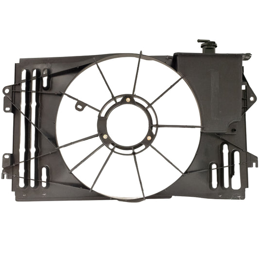 Brock Replacement Cooling Fan Shroud with Radiator Overflow Reservoir Compatible with 2003-2008 Corolla Matrix