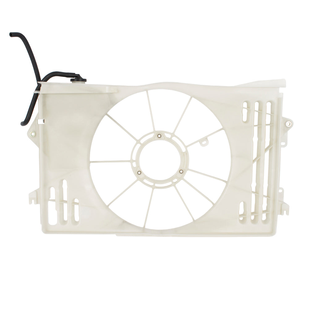 Brock Replacement Cooling Fan Shroud with Radiator Overflow Reservoir Compatible with 2003-2008 Corolla Matrix