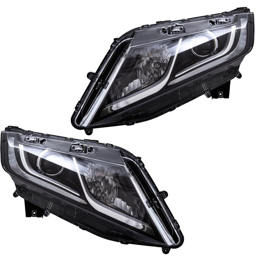 2018-2020 Honda Odyssey Halogen Combination Headlight Assembly With Daytime Running Light Set LH+RH