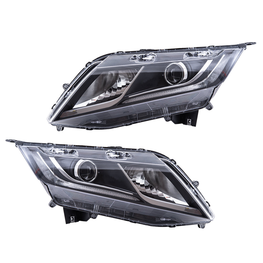 2018-2020 Honda Odyssey Halogen Combination Headlight Assembly With Daytime Running Light Set LH+RH