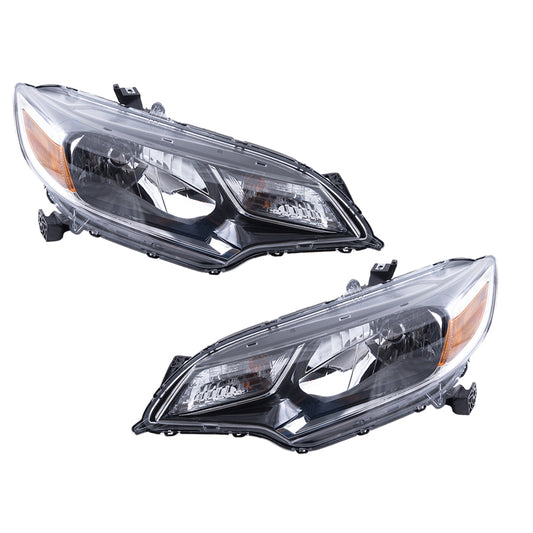 2018-2020 Honda Fit Halogen Combination Headlight Assembly Set LH+RH