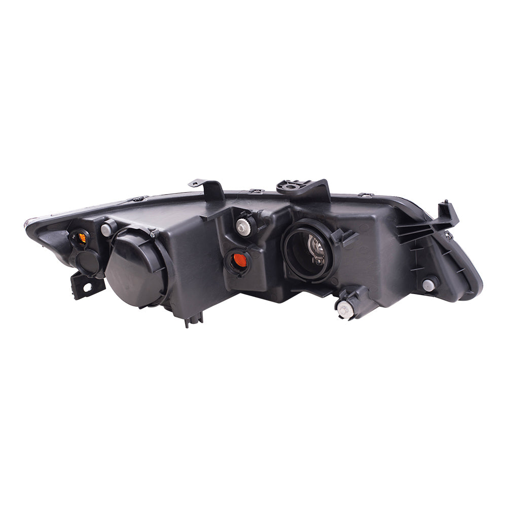 Brock Replacement Drivers HID Headlight Headlamp Lens w/ Black Housing Compatible with 04-05 TSX 33151SECA12