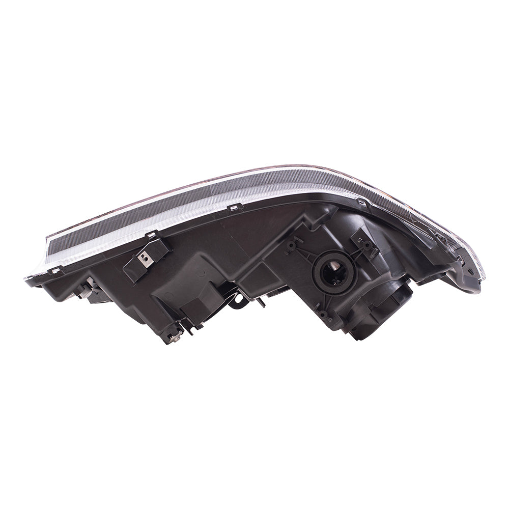Brock Replacement Pair Set HID Headlights Headlamps w/ Black Housing Compatible with 04-05 TSX 33151SECA12 33101SECA12