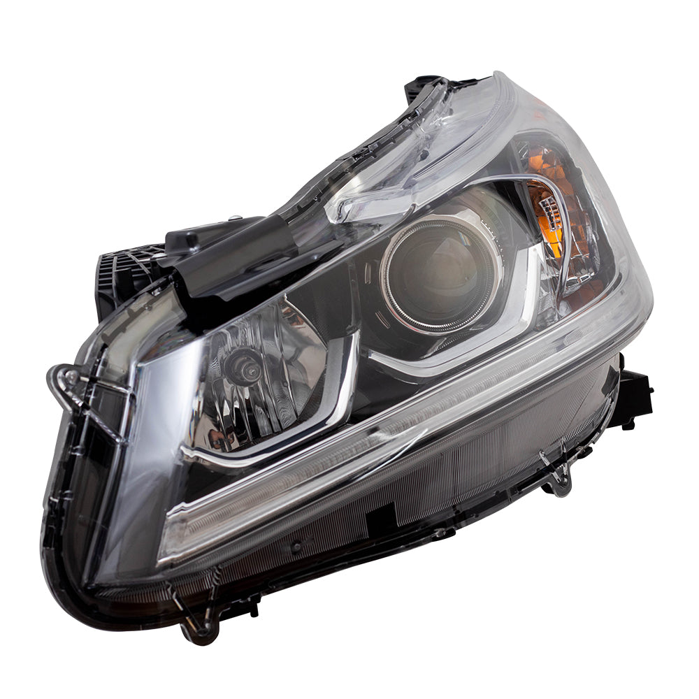 Brock Replacement Driver Halogen Headlight Compatible with 16-17 Accord Sedan