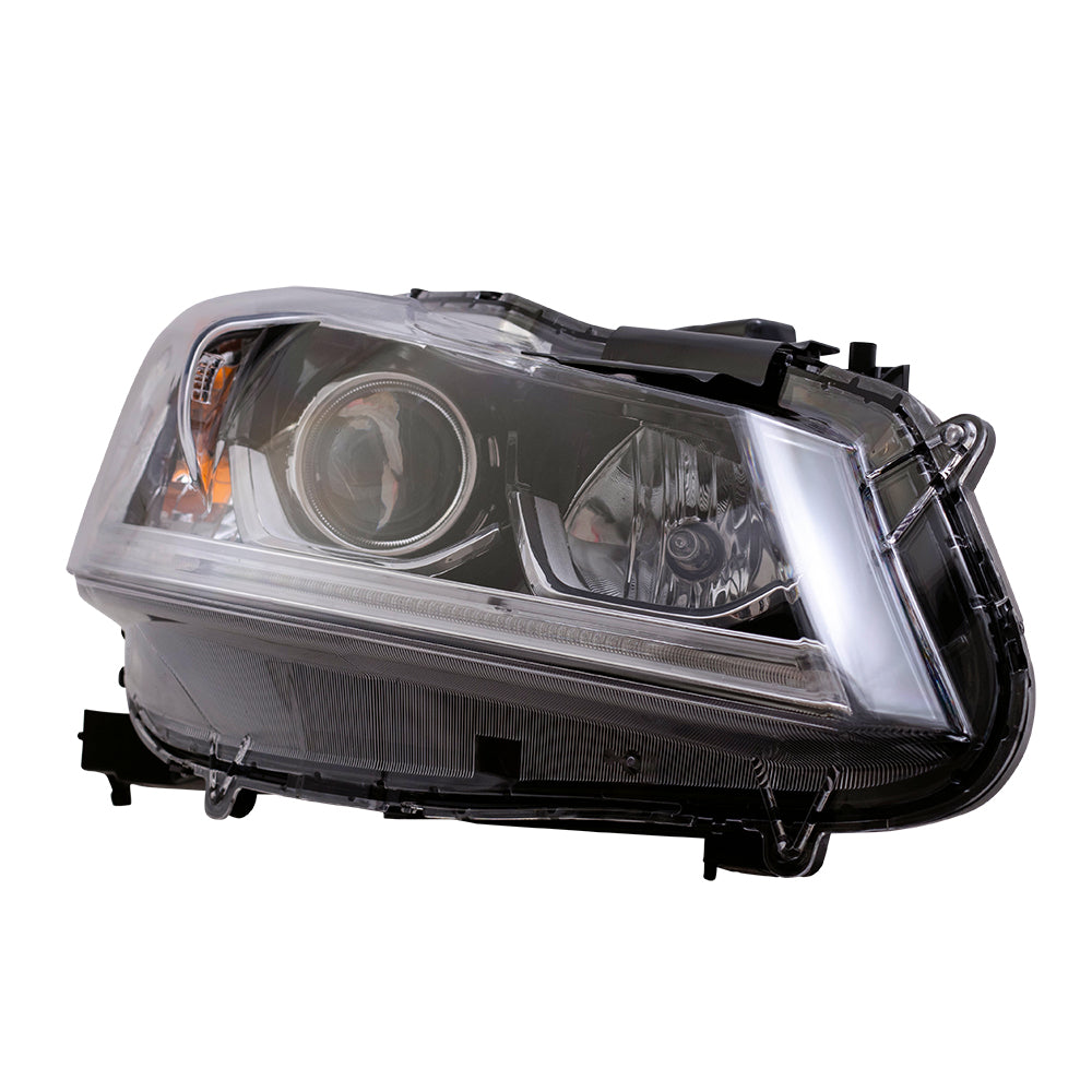 Brock Replacement Passenger Halogen Headlight Compatible with 16-17 Accord Sedan