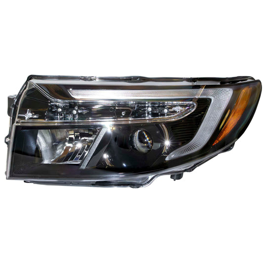 LED Combination Headlight Assembly With 5 Pin Connector Driver Side Left For 2021-2025 Honda Ridgeline EX-L/RTL/Sport Without Automatic High Beams