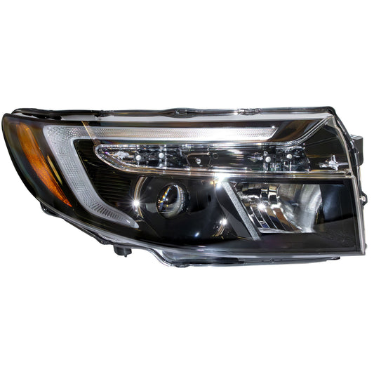 LED Combination Headlight Assembly With 5 Pin Connector Passenger Side Right For 2021-2025 Honda Ridgeline EX-L/RTL/Sport Without Automatic High Beams