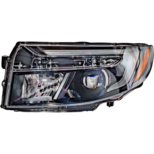 LED Combination Headlight Assembly Driver Side Left For 2021-2025 Honda Ridgeline Black Edition/RTL-E/Touring With 7 Pin Connector 2022-2025 Honda Passport With 7 Pin Connector