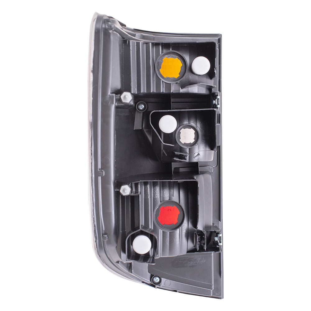Brock Replacement Driver and Passenger Taillights Tail Lamps Compatible with 06-08 Pickup Truck 33551SJCA01 33501SJCA01