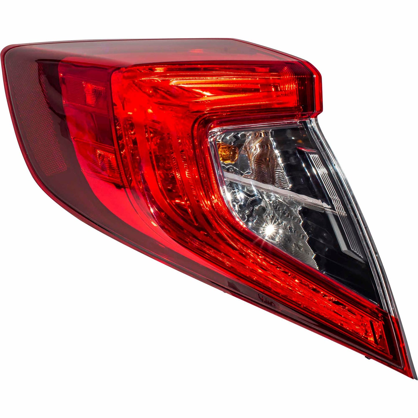 CAPA Certified Combination Tail Light Assembly Body Mounted Driver Left For 2016-2021 Honda Civic Sedan