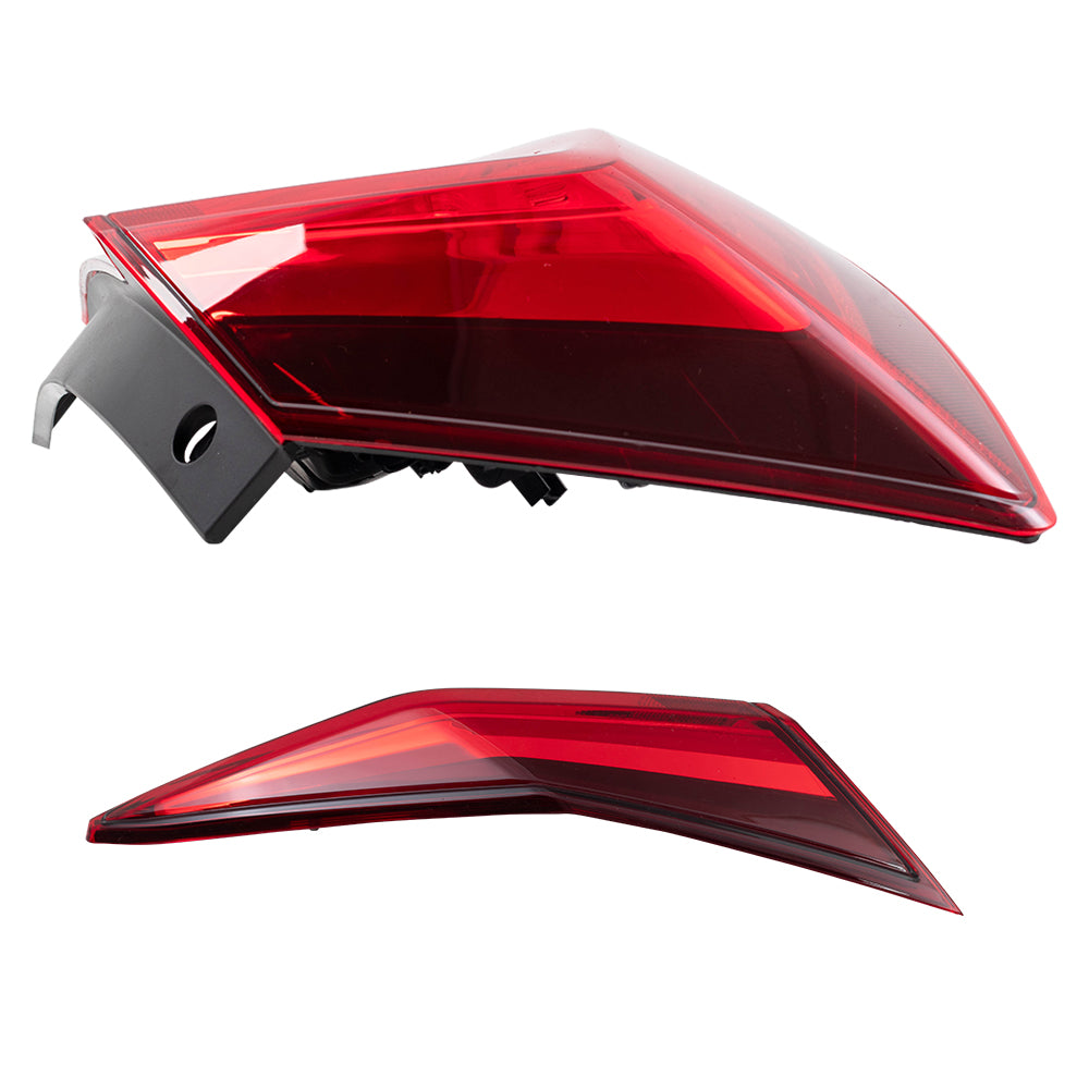 Combination Driver Left Passenger Right Tail Light Assembly Set Body and Lid Mounted 4-piece set for 2016-2021 Honda Civic Sedan