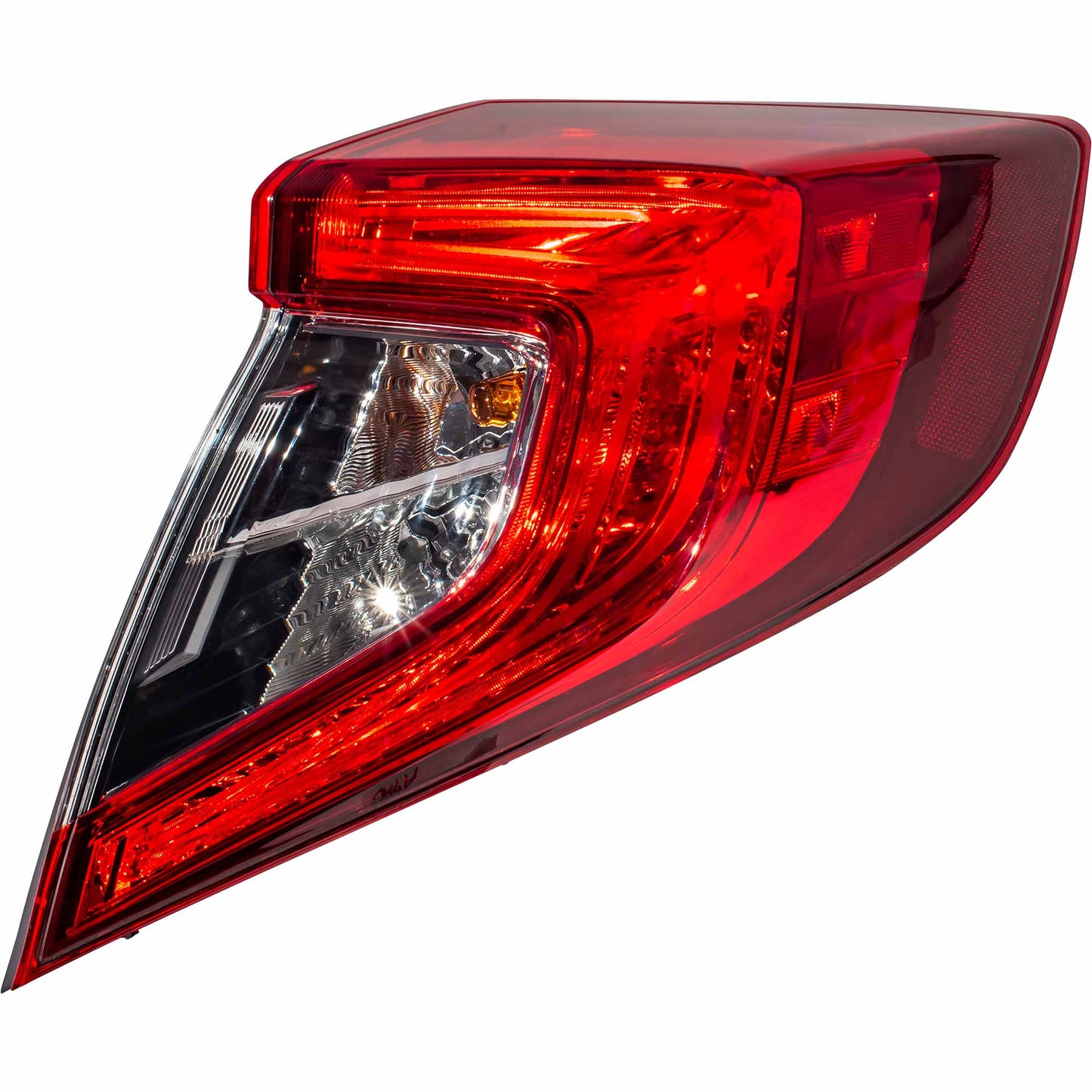 CAPA Certified Combination Tail Light Assembly Body Mounted Passenger Right For 2016-2021 Honda Civic Sedan