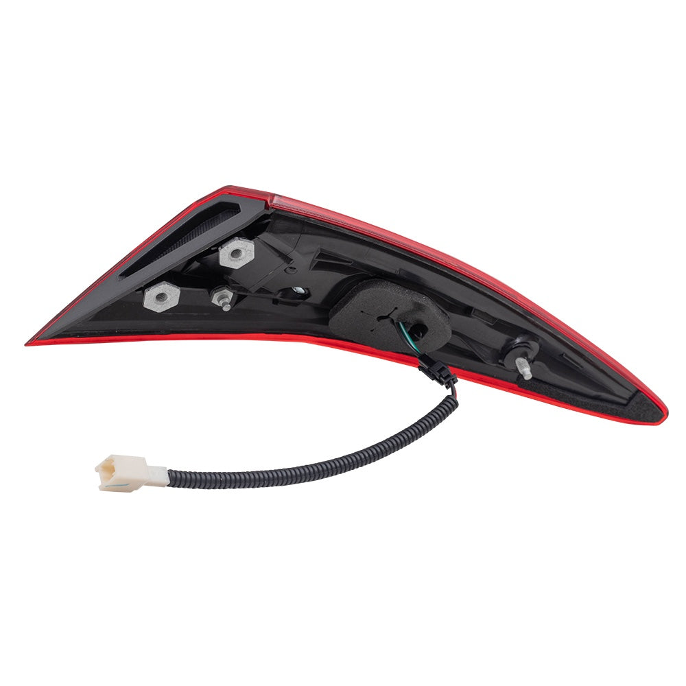 Combination Passenger Right Tail Light Assembly Set Body and Lid Mounted 2 Piece Set for 2016-2021 Honda Civic Sedan