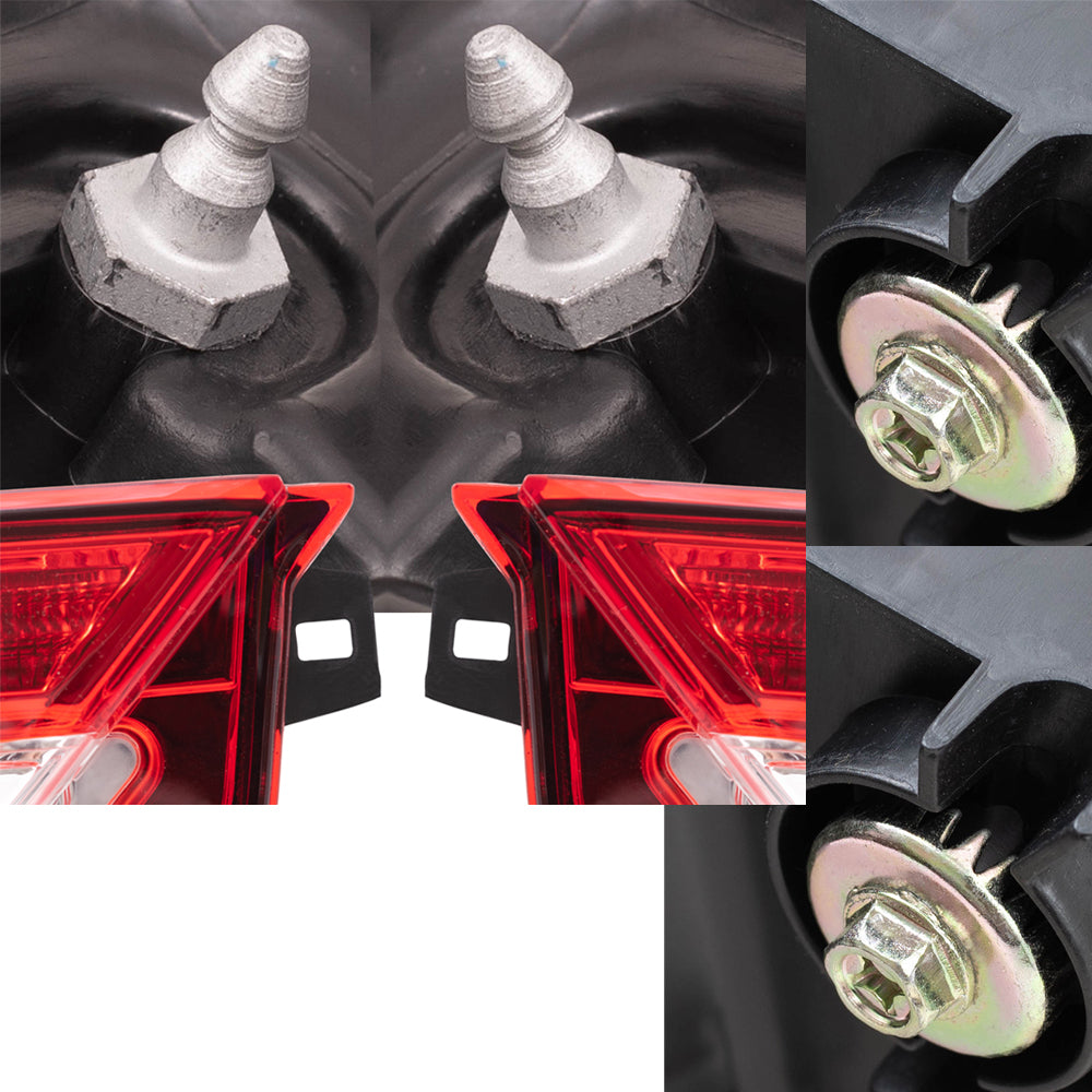 Brock Replacement Driver Left Passenger Right Tail Light & Headlight Assembly 6 Piece Set For 2018-2022 Honda Accord Touring Sedan 2021-2022 Honda Accord Hybrid Touring