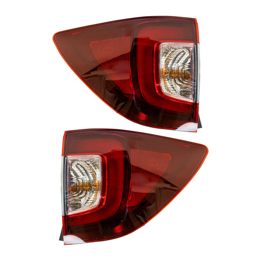 Combination Tail Light Assembly Set Driver Left Passenger Right for 2019-2022 Honda Pilot Black Edition/Sport/TrailSport 2022-2025 Honda Passport Black Edition/TrailSport