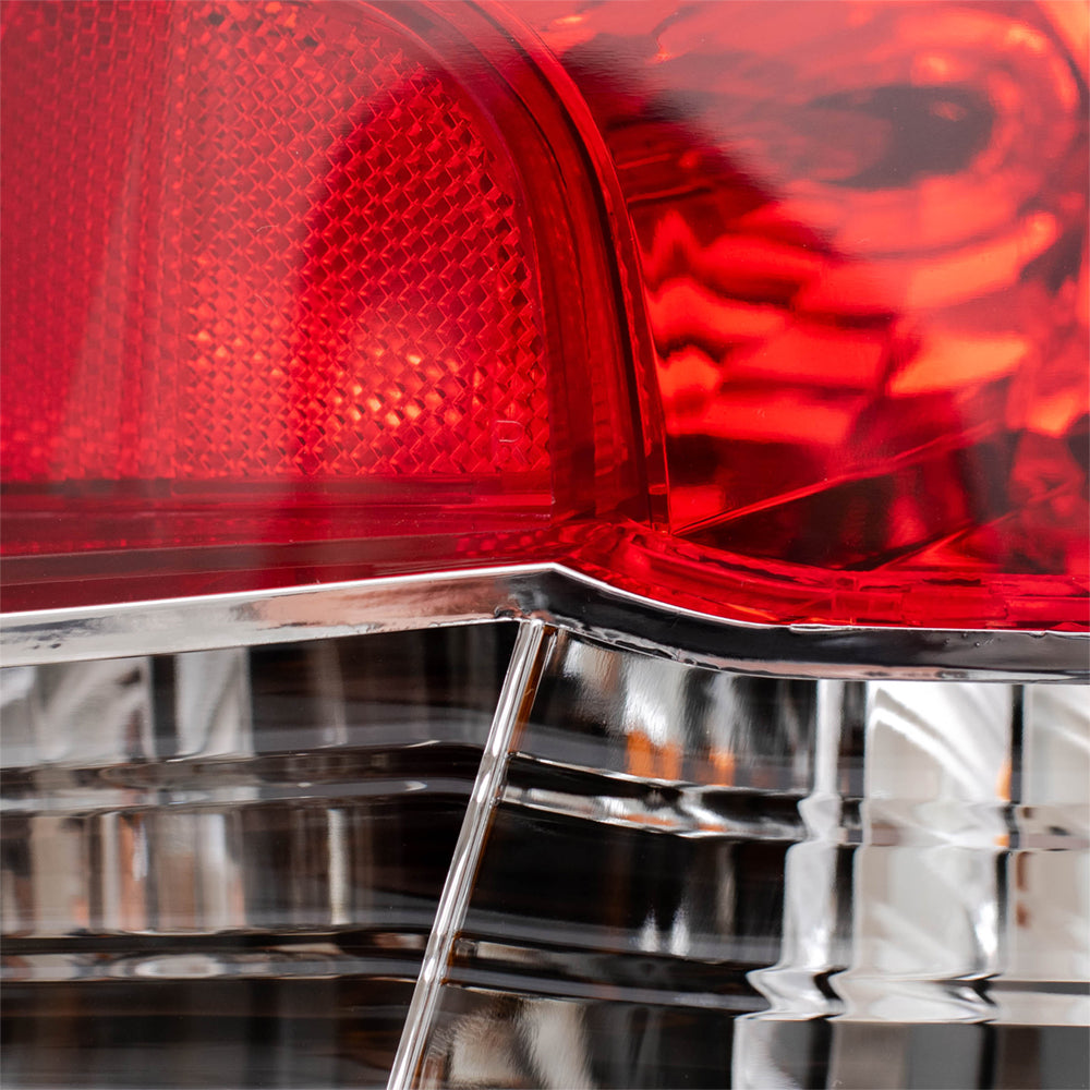 Brock Replacement Driver and Passenger Taillights Tail Lamps Compatible with 08-12 Accord 33550TA0A01 33500TA0A01