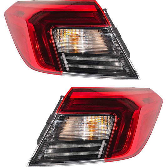 Combination Tail Light Assembly Body Mounted Driver Side Left Passenger Side Right For 2022-2024 Honda Civic Sedan
