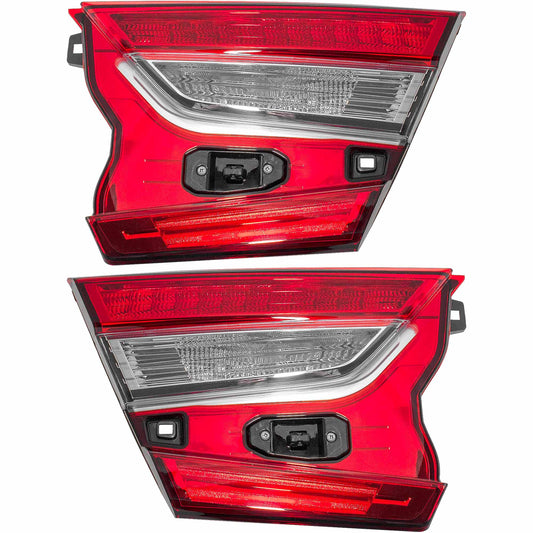 Combination Tail Light Assembly Set Lid Mounted Driver Side Left Passenger Side Right For 2018-2020 Honda Accord Hybrid except Touring