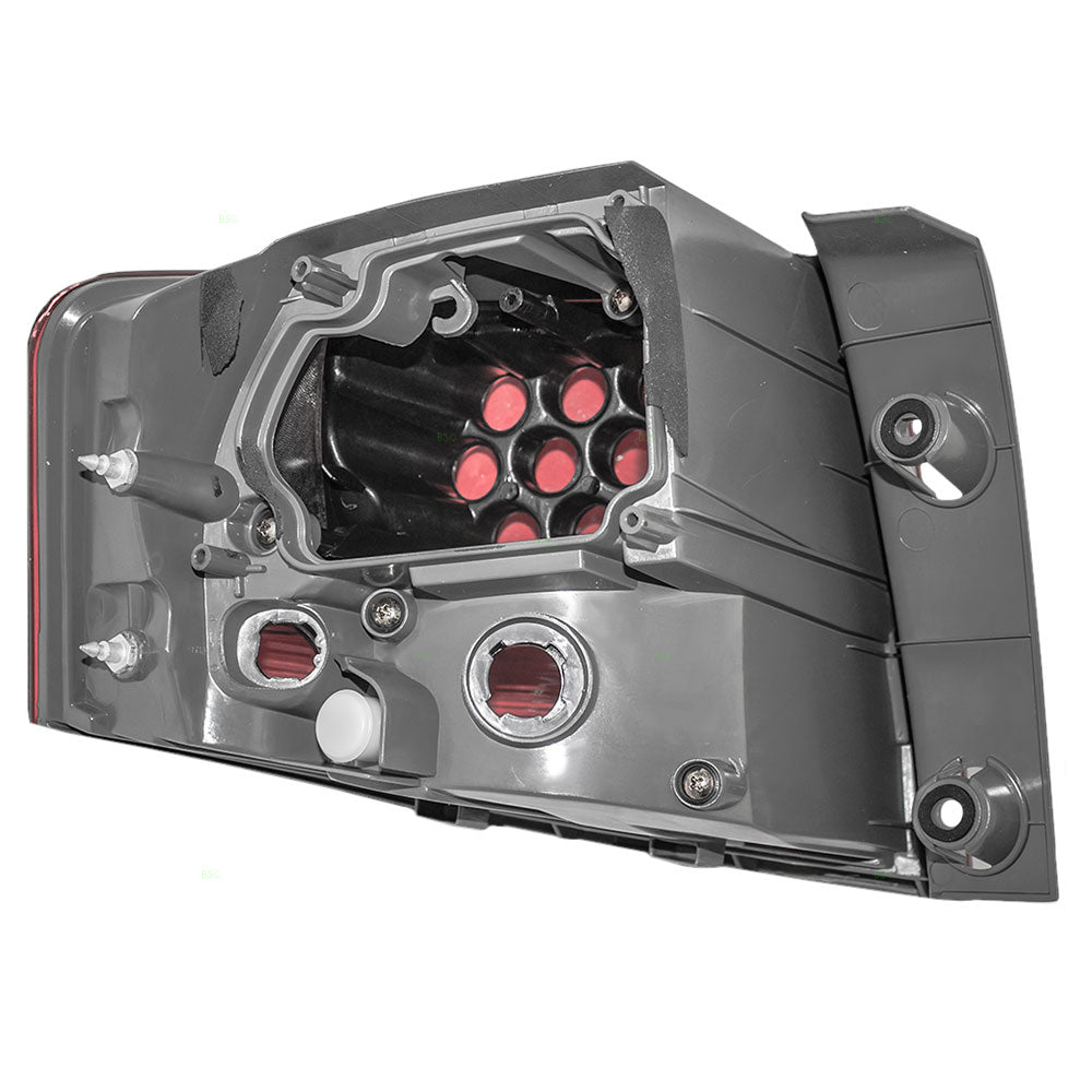 Brock Replacement Passengers Taillight Quarter Panel Mounted Tail Lamp Compatible with 07-09 SUV 33501STXA01