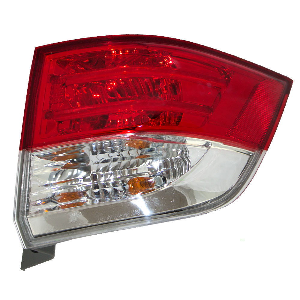 Brock Replacement Passengers Taillight Taillamp Quarter Panel Mounted Lens Compatible with 14-16 Van 33500-TK8-A11