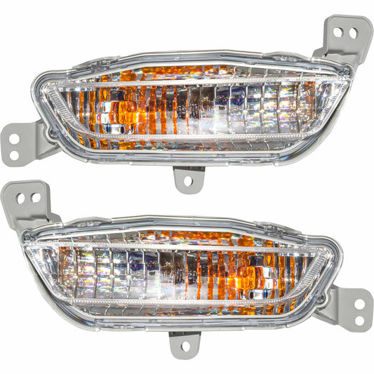 Turn Signal Light Assembly Set Driver Side Left Passenger Side Right for 2021-2025 Honda Ridgeline With Park Lights