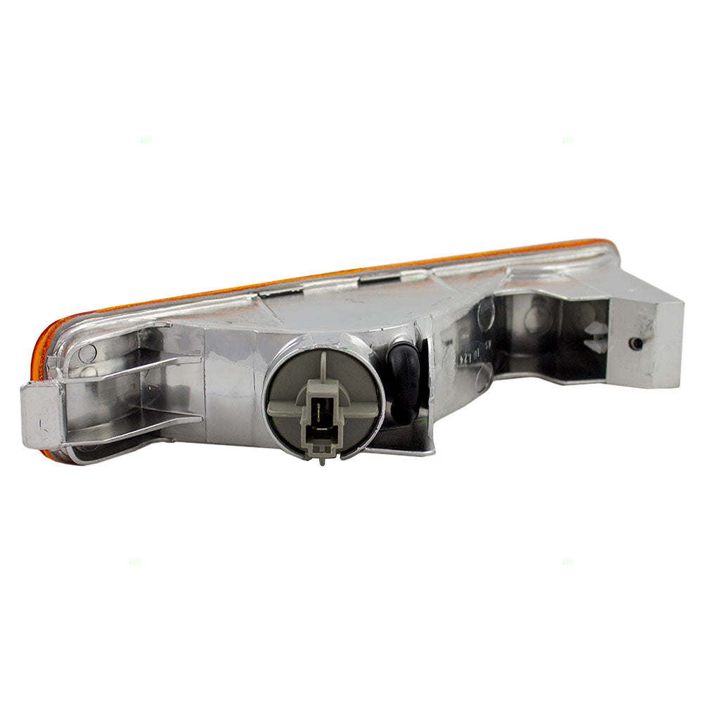 Brock Replacement Drivers Park Signal Front Marker Light Lamp Lens Compatible with 94-95 Accord 33350-SV4-A01