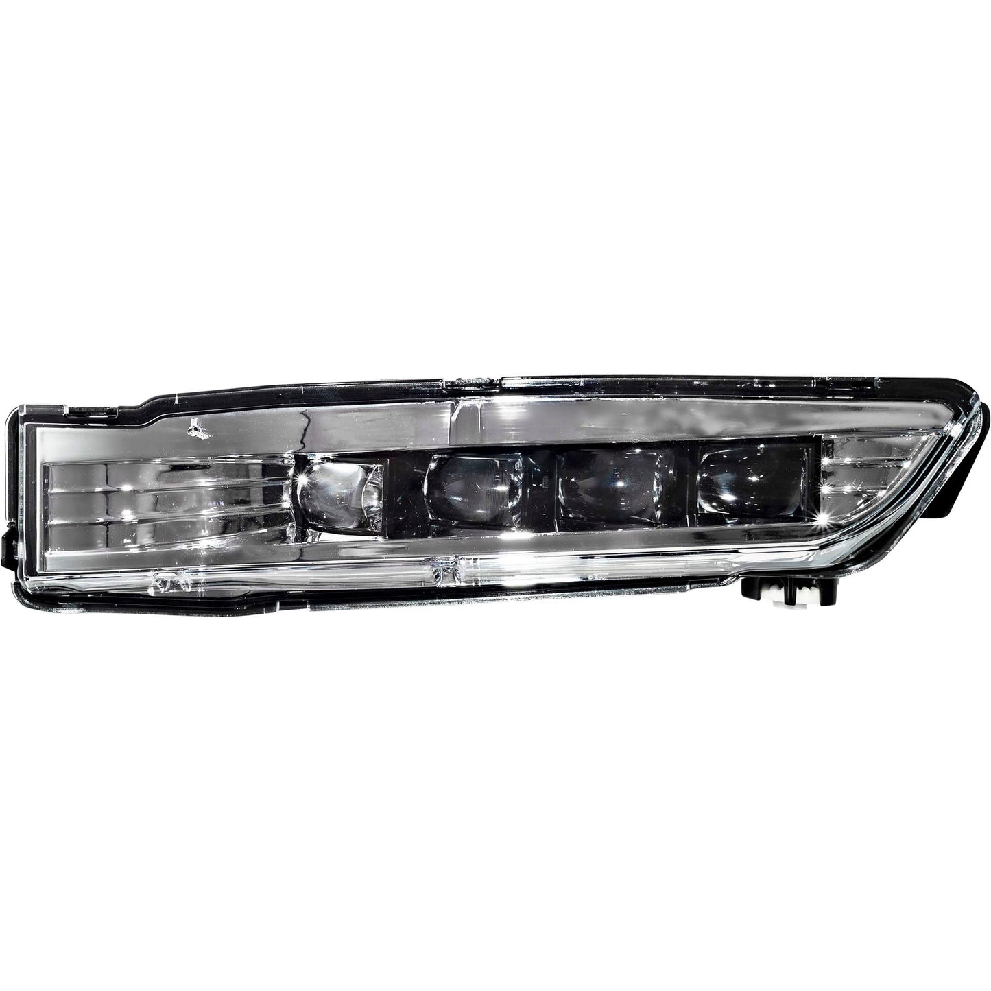 CAPA Certified Rectangular LED Fog Light Assembly Driver Left For 2018-2020 Honda Accord Sedan 2018-2020 Honda Accord Hybrid 2022-2024 Acura MDX Type S 3.0L Turbo 2025 Acura MDX