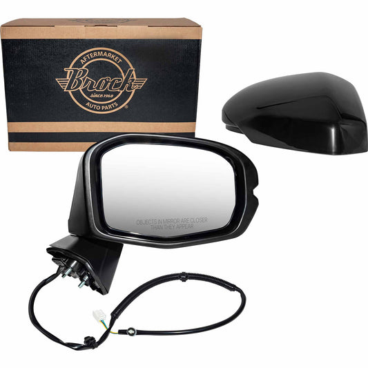 Power Door Mirror Paint To Match Black Right Without Heat-Turn Signal Light-Blind Spot Detection for 2023-2025 Honda HR-V LX